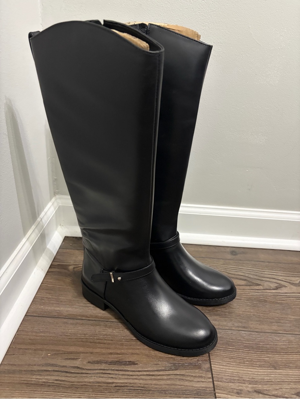 Women's Over-The-Knee Black Riding Boots - Classic Tall Style